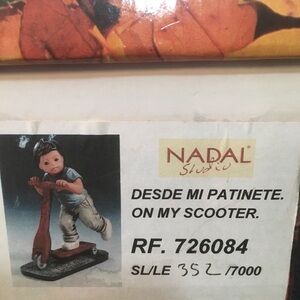 Vintage, Nadal, “On My Scooter”